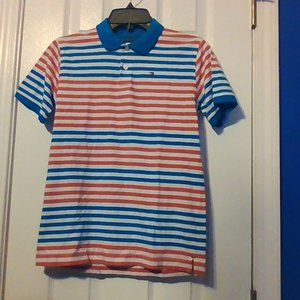 Blue and Pink stripe polo shirt